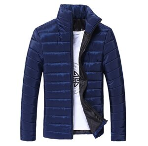 Стильна чоловіча куртка весна-Осена Розмір L, XL темно синій