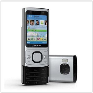 Телефон-слайдер Nokia 6700s срібло з металевим корпусом англійською