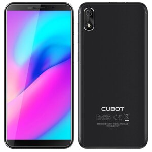 Смартфон Cubot J3 black оригінал Камери 8 і 5Мп Face-ID і ОС Android Oreo.