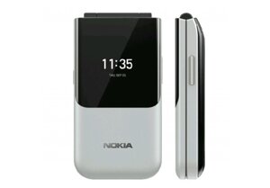 Фліп-телефон Nokia 2720 Grey 4G 1500 mAh з двома екранами розкладачка