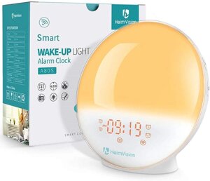 Будильник HeimVision Sunrise, A80S Smart Wake up Light Work with Alexa