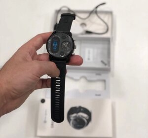 Розумні годинник Smart Watch Max Robotics Hybrid Sporttech ZX-01 BLACK Гібрид Smart Watch механіка і електроніка