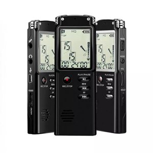 Цифровий диктофон із відтворенням MP3-плеєр 8ГБ голосова активація