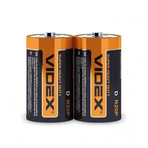 Батарейка Videx 1.5 V R20P (D) бочонок