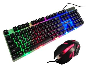 Ігровий комплект Геймерська клавіатура з RGB-підсвіткою + Миша COMBO GAMER K01