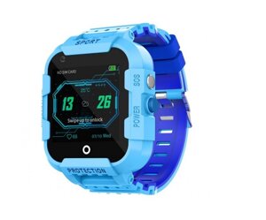 Дитячі смарт-годинник DF09Z 4G сині з GPS и WI-FI Baby Smart Watch Df39Z Plus Original З відеодзвінків 4G