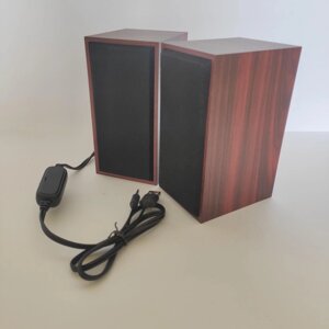 Колонки для ноутбука, комп'ютера FT 101 Wood живлення USB