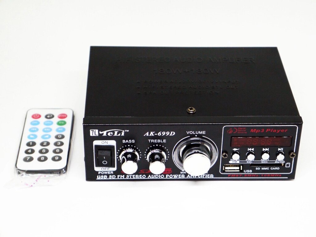 Підсилювач Звуку AK-699D FM USB 2x180 Вт від компанії Магазин "Astoria-gold" - фото 1