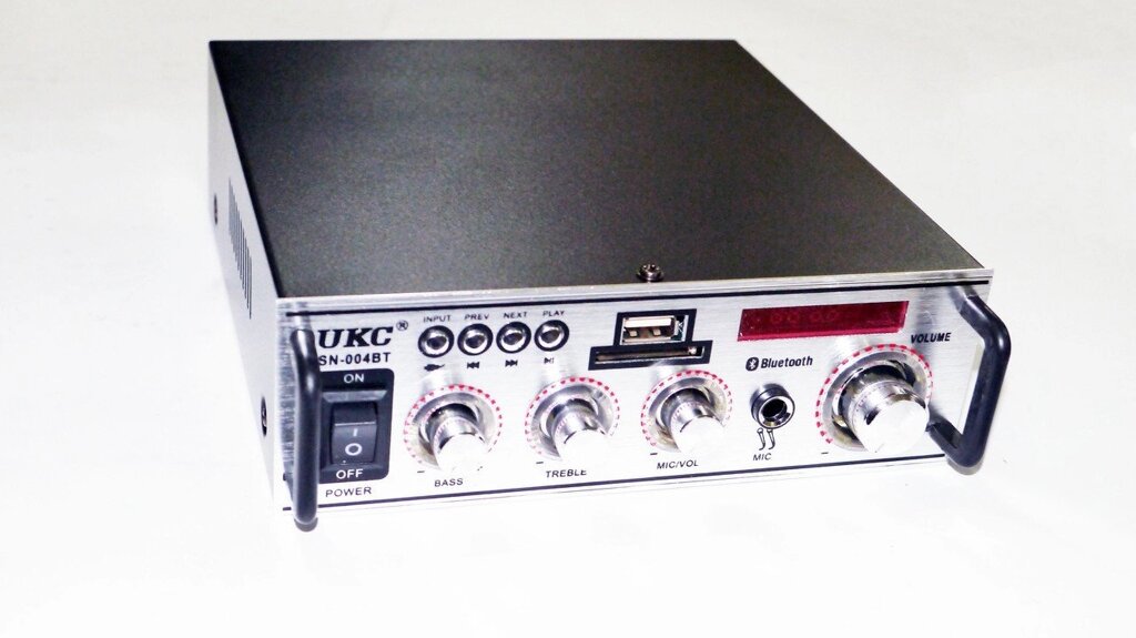 Підсилювач звуку UKC SN-004BT FM USB Блютуз + Караоке від компанії Магазин "Astoria-gold" - фото 1