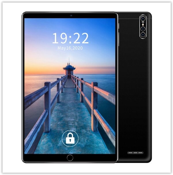 Планшет M102 Android 9.1 10,1 дюймовий екран, 4-х ядерний процесор чорний від компанії Магазин "Astoria-gold" - фото 1