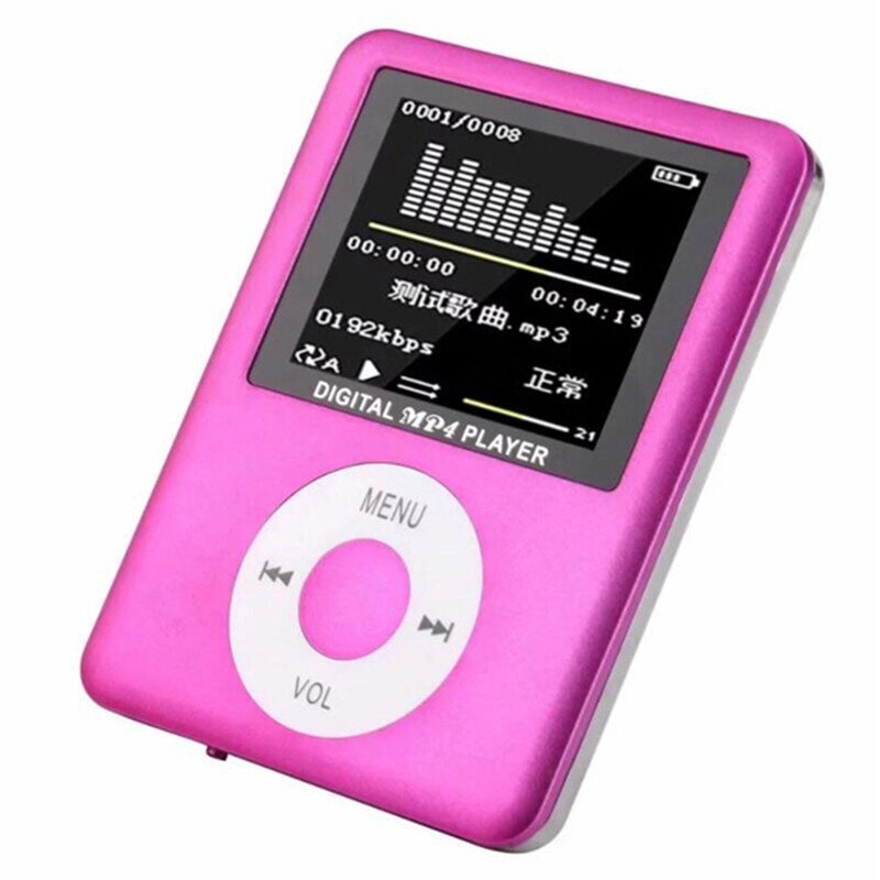 Плеєр MP3 рожевий MX-891 металевий корпус fm Радіо TF карти MP4 відео від компанії Магазин "Astoria-gold" - фото 1