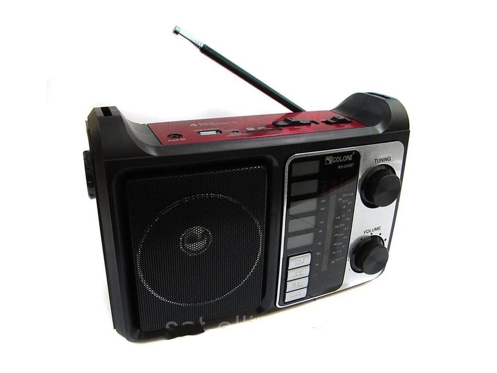 Портативна колонка радіо MP3 USB Golon RX-333 + BT c Bluetooth Червона від компанії Магазин "Astoria-gold" - фото 1