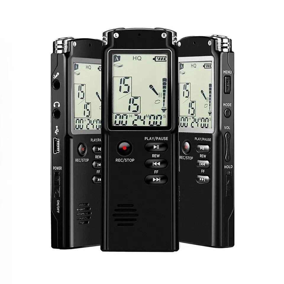 Професійний цифровий диктофон T60 8 ГБ активація голосом, з WAV, MP3-плеєром від компанії Магазин "Astoria-gold" - фото 1