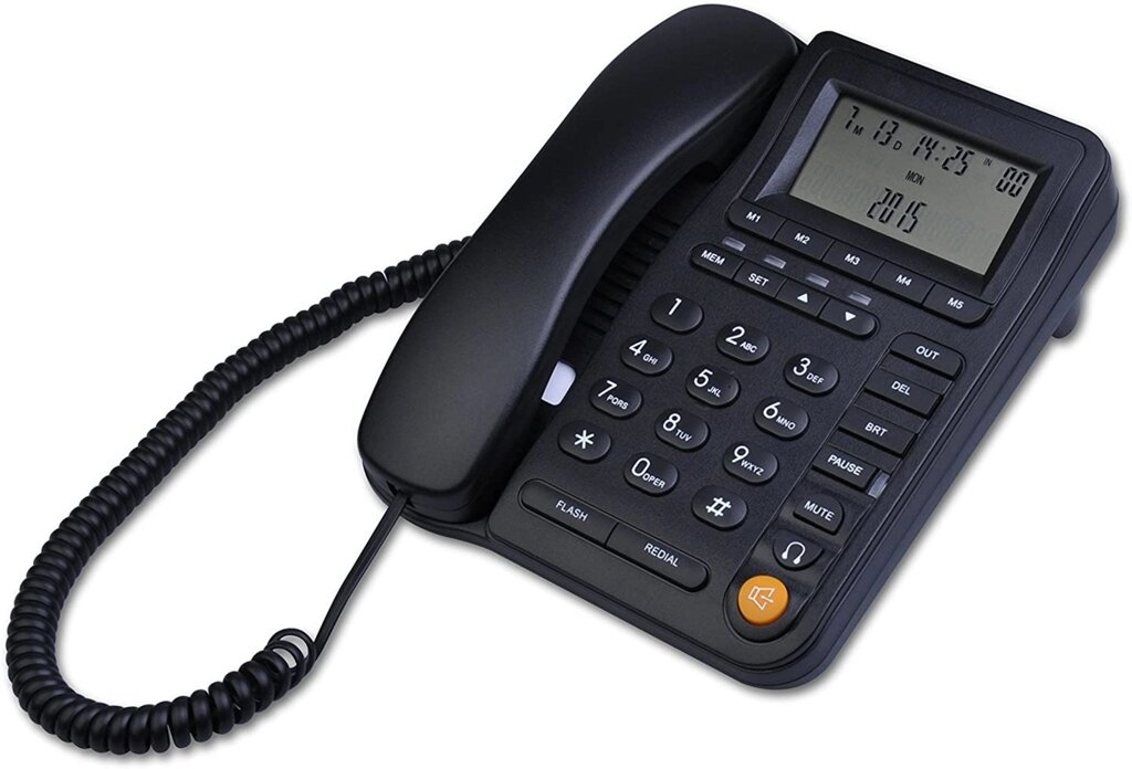 Провідний телефон з ідентифікатором абонента з роз'ємом для гарнітури HePesTer P-017-J від компанії Магазин "Astoria-gold" - фото 1
