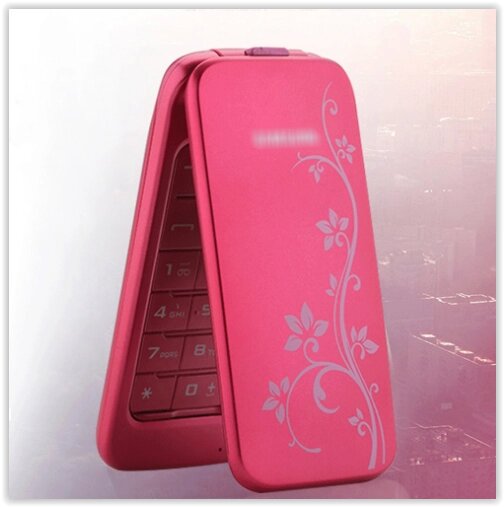 Розкладачка Samsung  C3520 GSM 2G рожева англійською мовою від компанії Магазин "Astoria-gold" - фото 1
