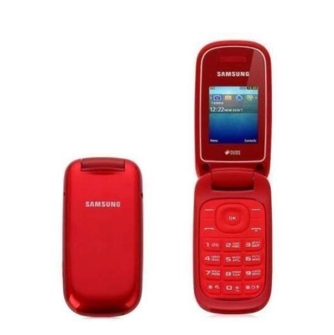 Розкладачка Samsung E1272 Duos Garnet червона англійською мовою від компанії Магазин "Astoria-gold" - фото 1