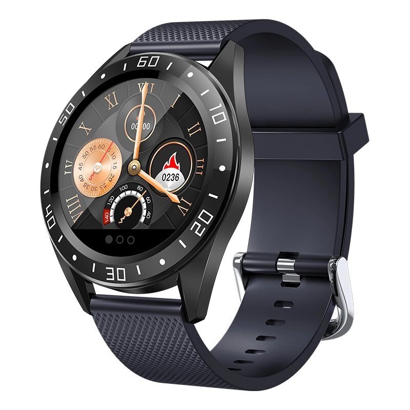 Розумні годинник Smartwatch GT105 IP67 водонепроникний з моніторингом серцевого ритму IOS Android сині від компанії Магазин "Astoria-gold" - фото 1