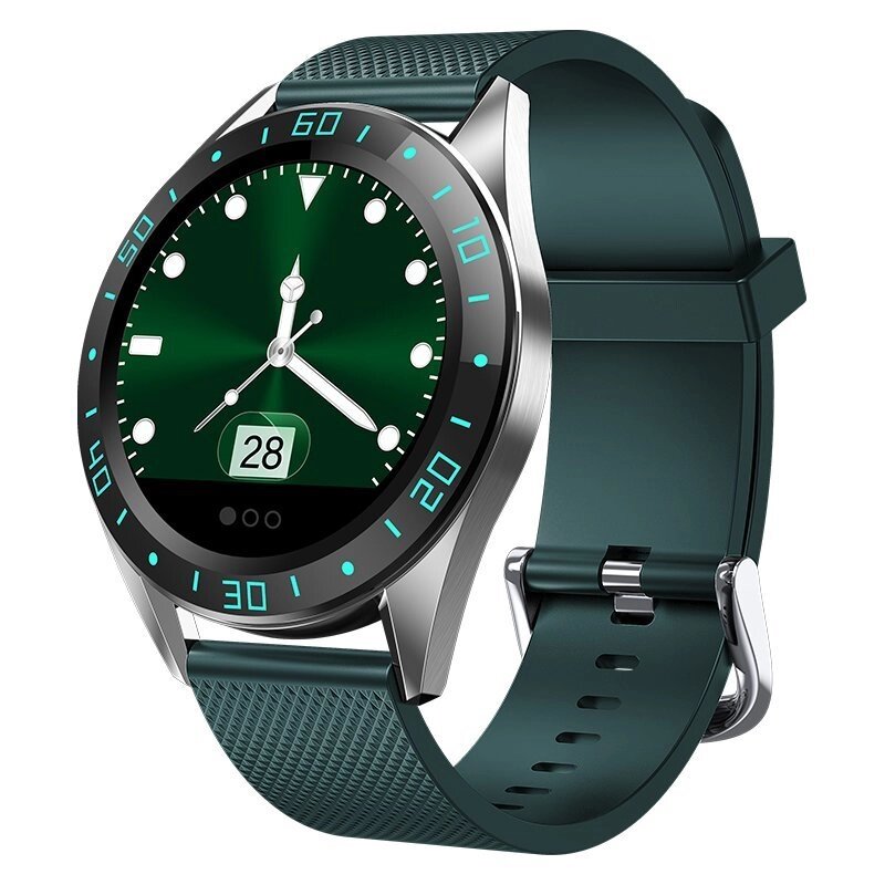 Розумні годинник Smartwatch GT105 IP67 водонепроникний з моніторингом серцевого ритму IOS Android темно зелені від компанії Магазин "Astoria-gold" - фото 1