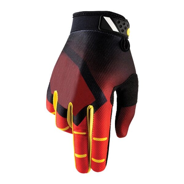 Рукавички велосипедні закриті, спортивні рукавички для їзди червоно-чорні від компанії Магазин "Astoria-gold" - фото 1