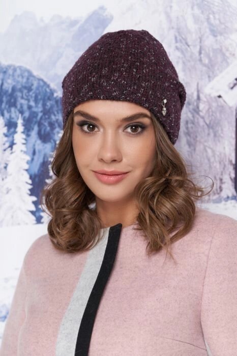 Шапка «Бетані» двошаровий жіноча зимова. 6 кольорів від компанії Магазин "Astoria-gold" - фото 1