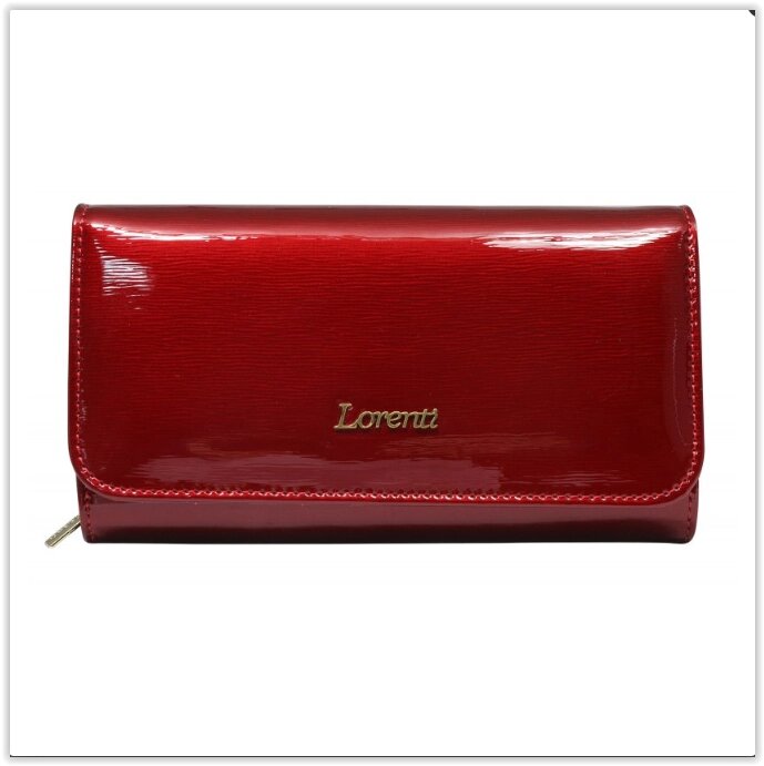 Шкіряний жіночий гаманець червоний лак Польща бренд Lorenti із захистом RFID бренд LORENTI від компанії Магазин "Astoria-gold" - фото 1