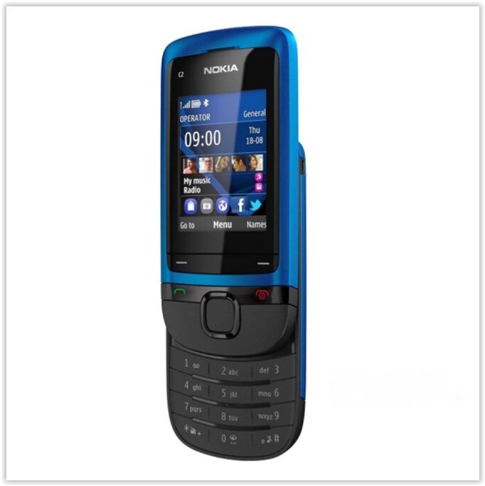 Слайдер-телефон Nokia C2-05 синій код tst701 від компанії Магазин "Astoria-gold" - фото 1