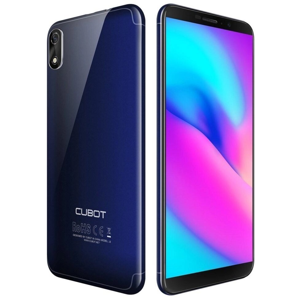 Смартфон Cubot J3 blue оригінал Камери 8 і 5Мп Face-ID і ОС Android Oreo. від компанії Магазин "Astoria-gold" - фото 1