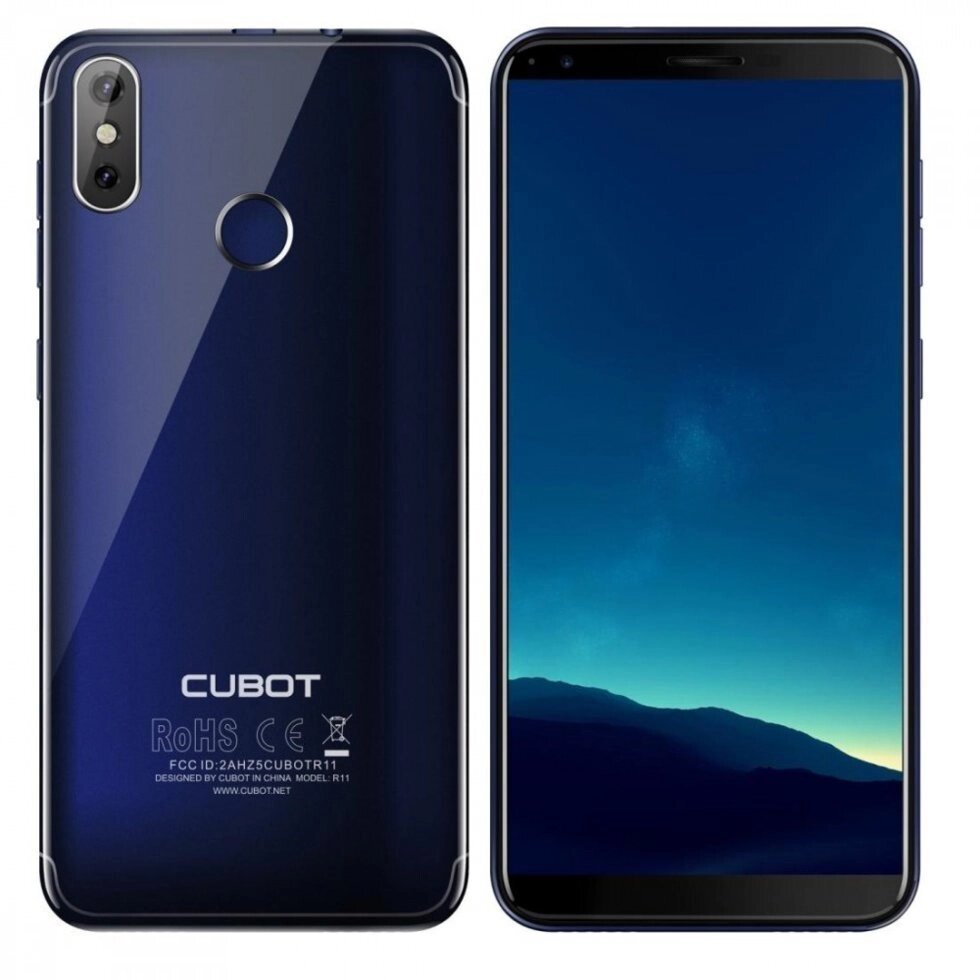 Смартфон Cubot P20 blue оригінал подвійна камера 20 і 2 Mp Екран 6.18 " від компанії Магазин "Astoria-gold" - фото 1