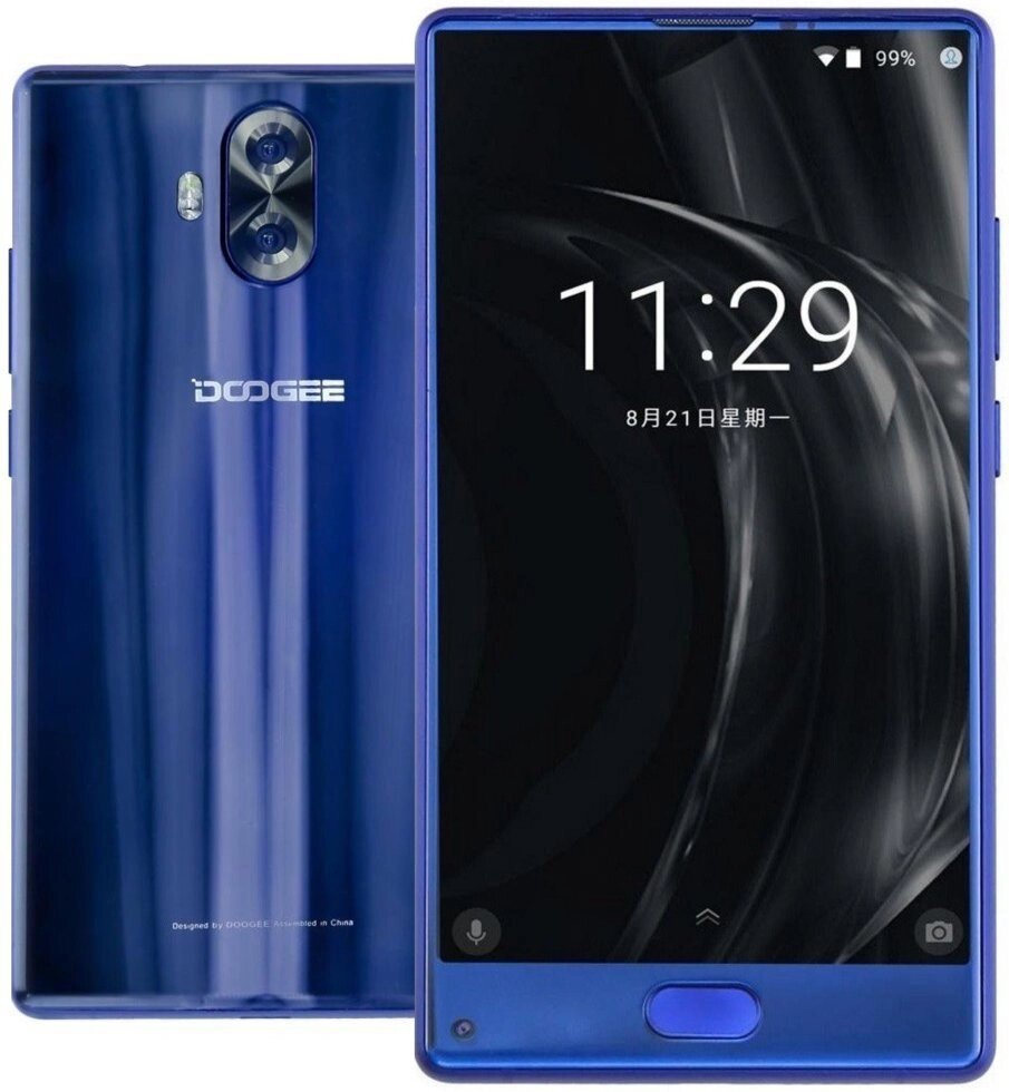 Смартфон Doogee Mix Lite blue екран 5,2 подвійна камера 13 + 13 Мп, фронтальна 8Мп від компанії Магазин "Astoria-gold" - фото 1