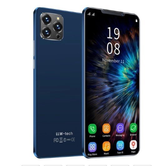 Смартфон I12 pro blue Android 8, 6,7-дюймовий екран від компанії Магазин "Astoria-gold" - фото 1