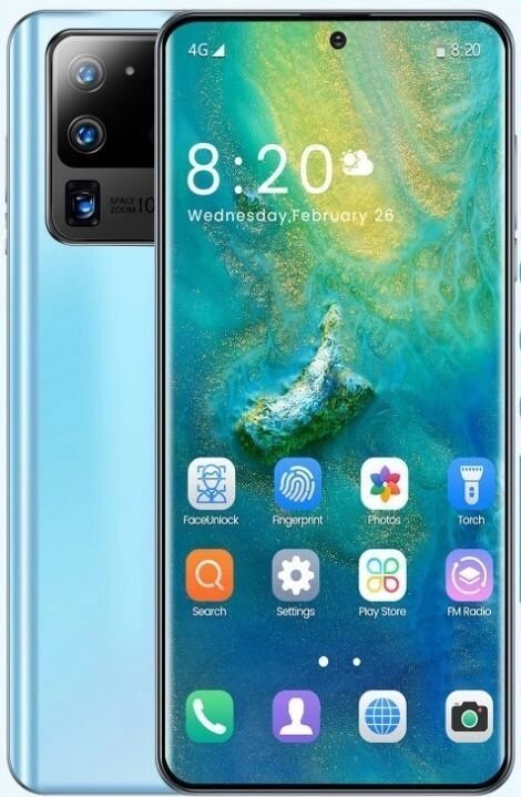 Смартфон S20 Ultra Blue на Android 10 з 6,8-дюймовий екран. від компанії Магазин "Astoria-gold" - фото 1