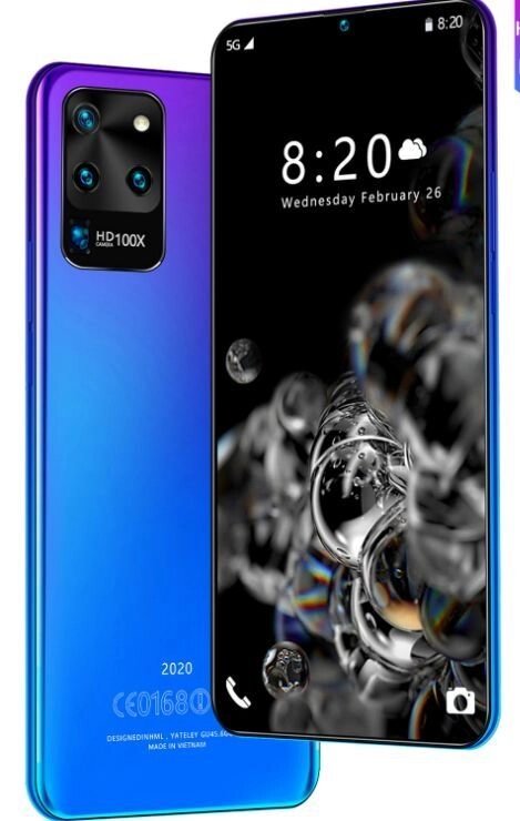 Смартфон S20U синій пам'ять 8 + 256G 7,5 величезний екран батарея 6800 від компанії Магазин "Astoria-gold" - фото 1