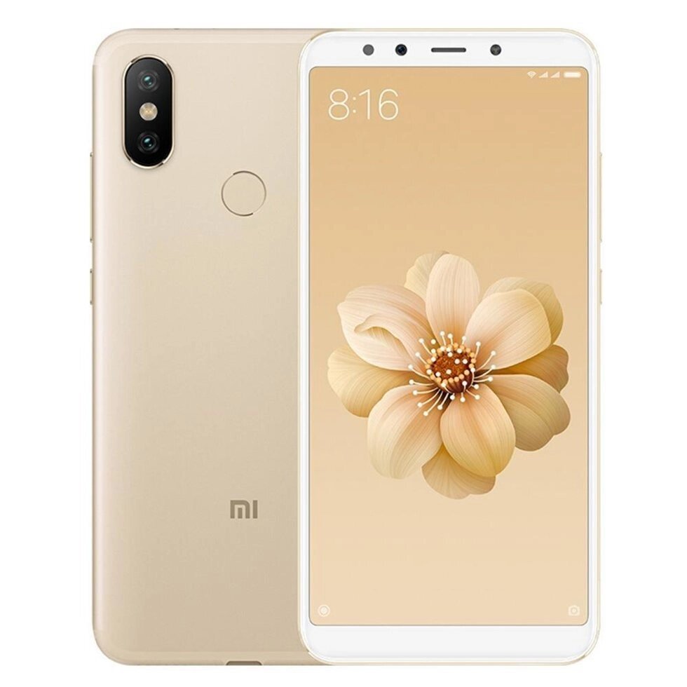 Смартфон Xiaomi Mi A2 Lite 4 + 64 Gb, безрамковий дисплей, 5,99 "золотий від компанії Магазин "Astoria-gold" - фото 1