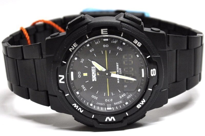 Спортивні годинник Skmei 1454 чорні 50 m водонепроникний (5АТМ) від компанії Магазин "Astoria-gold" - фото 1