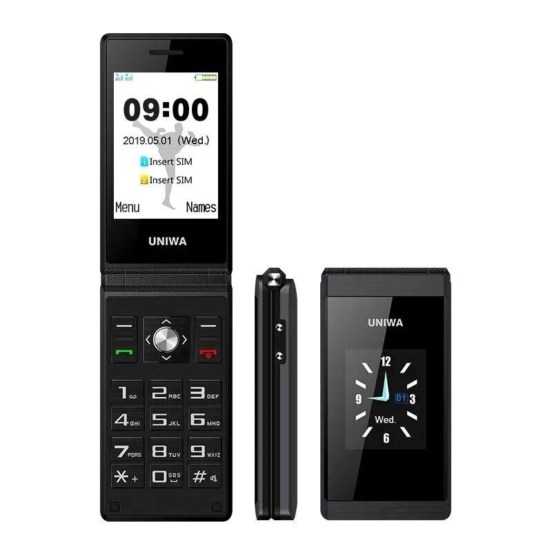 Телефон розкладачка UNIWA X28 2,8-дюйма Дві SIM-карти Батарея 1200 мА·год Великі кнопки від компанії Магазин "Astoria-gold" - фото 1