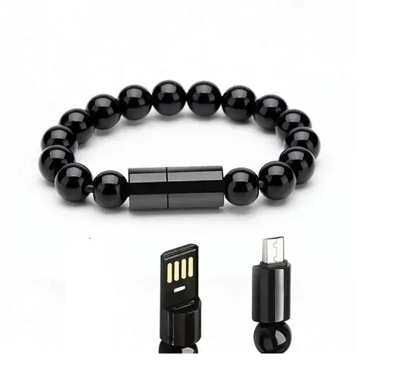 USB -кабельний браслет для зарядки Creative Portable USB -кабель з швидкою зарядкою типу C Micro USB Data Sync від компанії Магазин "Astoria-gold" - фото 1