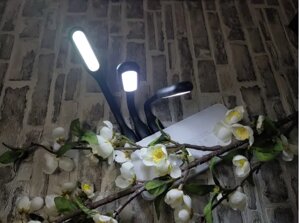 USB лампа для ноутбука юсб ліхтарик, світильник для Power Bank чорний