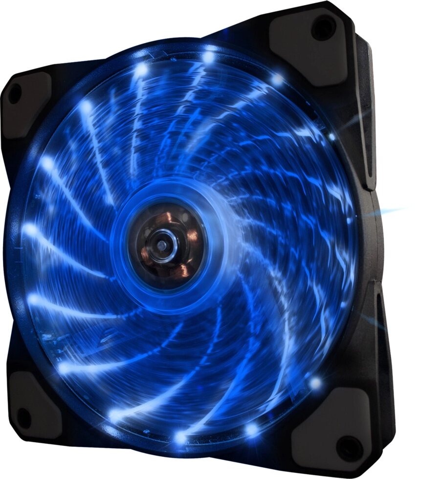 Вентилятор Кулер Frime, LED-підсвітка синій 120 мм molex+3пін від компанії Магазин "Astoria-gold" - фото 1