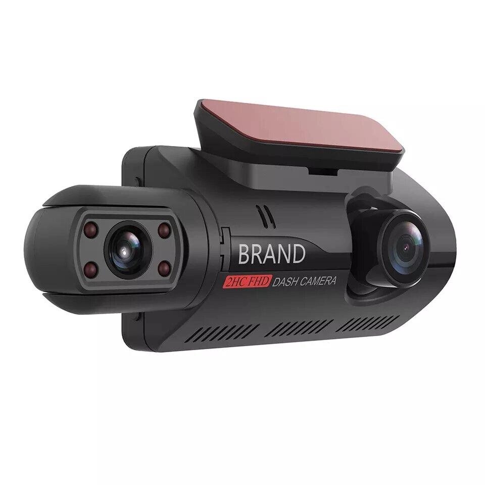 Відеорепортер для автомобіля Full HD 1080P WI-FI з двома об’єктивами, передньою і задньою камерою FHD 360° від компанії Магазин "Astoria-gold" - фото 1