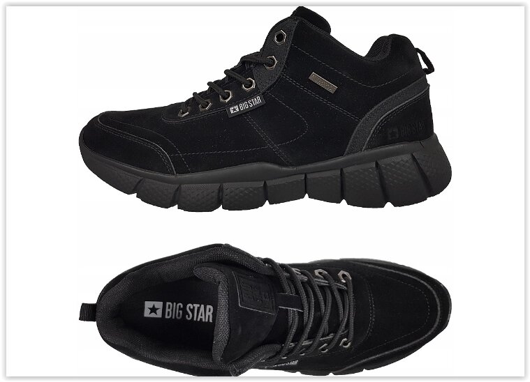 Водонепроникні кросівки Big Star оригінал, чорні, розміри 41-45 від компанії Магазин "Astoria-gold" - фото 1