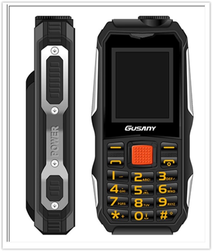 Захищений Мобільний телефон Rover Guslny H700 чорний і зелений Акумулятор 2800mA! Водостійкий, ударостійким від компанії Магазин "Astoria-gold" - фото 1