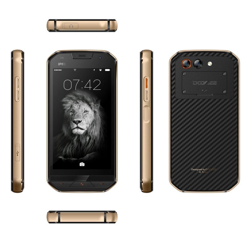 Захищений Смартфон Doogee S30 gold корпус метал, кевлар Стандарт захисту IP68 від компанії Магазин "Astoria-gold" - фото 1