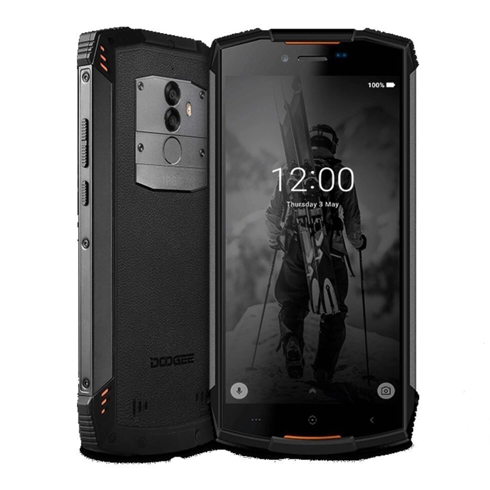 Захищений Смартфон Doogee S55 black 5.5 "HD + захист від води і пилу IP68 4Гб оперативної і 64Гб вбудованої пам'яті від компанії Магазин "Astoria-gold" - фото 1