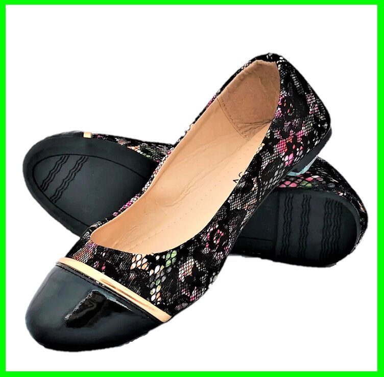. Жіночі Балетки Чорні Мокасини Туфлі (розміри: 36,37) - 07-1 від компанії Магазин "Astoria-gold" - фото 1