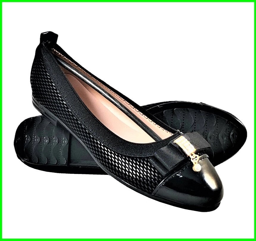 Жіночі Балетки Чорні Мокасини Туфлі (розміри: 36,37,38,39,40,41) — 6 від компанії Магазин "Astoria-gold" - фото 1