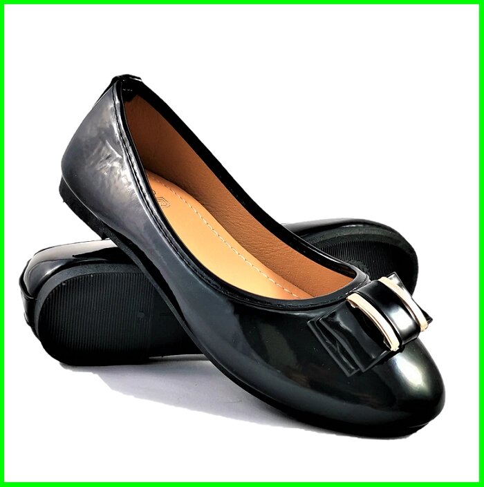 .Жіночі Балетки Чорні Мокасини Туфлі (розміри: 36,37,38,39,41) - 25-1 від компанії Магазин "Astoria-gold" - фото 1