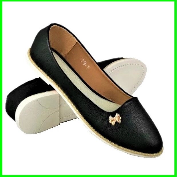 .Жіночі Балетки Чорні Мокасини Туфлі (розміри: 36,38) - 19 від компанії Магазин "Astoria-gold" - фото 1