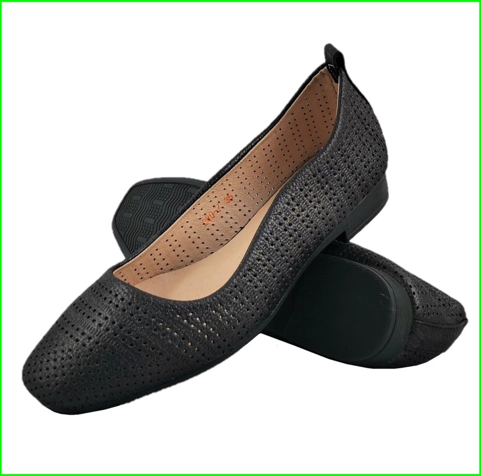 . Жіночі Балетки Чорні Мокасини Туфлі (розміри: 36,39) — 80-7 від компанії Магазин "Astoria-gold" - фото 1