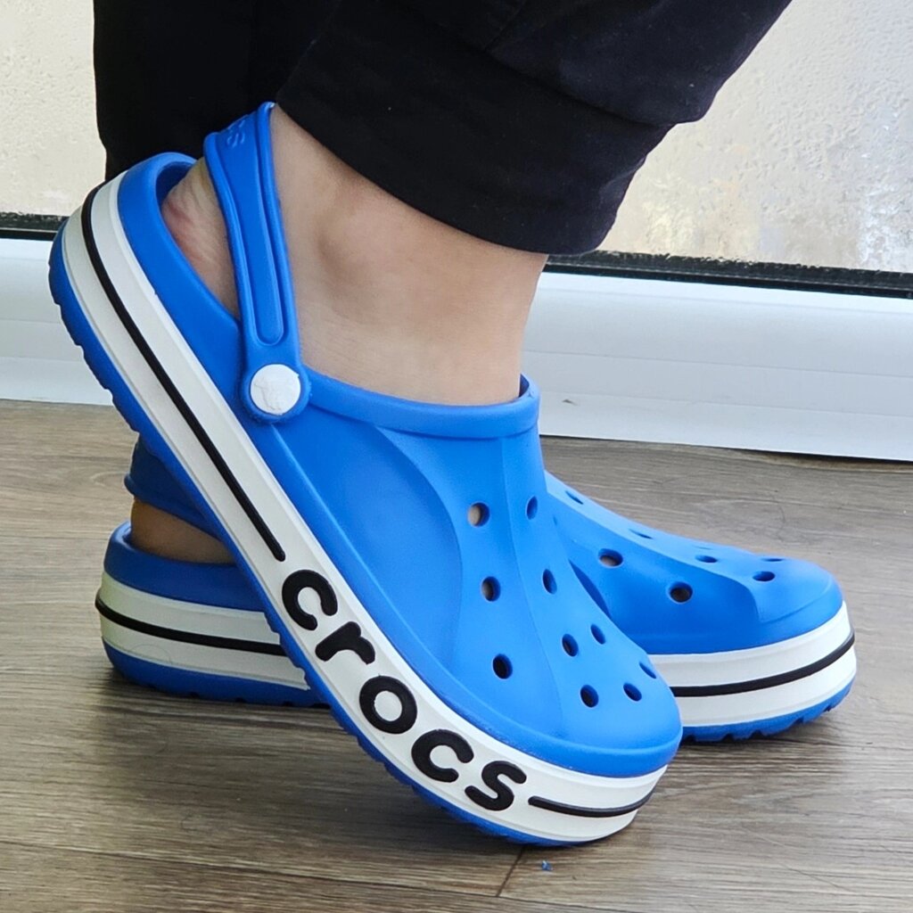 Жіночі Крокси Блакитні капці CROC$ Сині Шльопанці (розміри: 34,35,36,37) від компанії Магазин "Astoria-gold" - фото 1