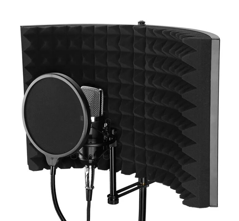 Звукопоглинальний поролоновий екран для мікрофона високої щільності Підставка для студійного мікрофона від компанії Магазин "Astoria-gold" - фото 1